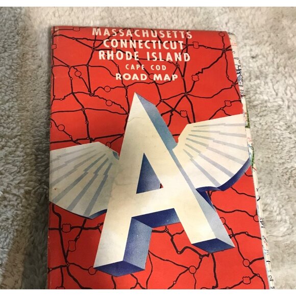 Vintage 1960 Road Map Massachusetts Connecticut Rhode Island - Picture 2 of 4